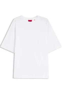 Oversized-Fit T-Shirt aus Baumwolle mit fortlaufendem Logo-Print