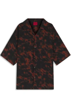 Oversized Hemd mit Digital-Print
