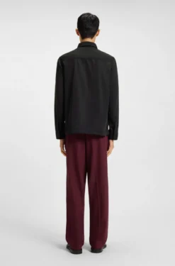 Oversized Hemd mit Stack-Logo-Aufnäher
