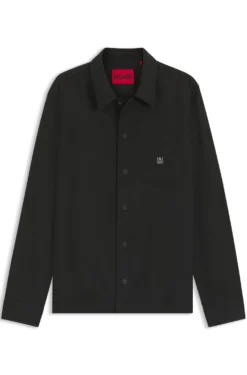 Oversized Hemd mit Stack-Logo-Aufnäher