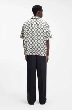Oversized Hemd mit Statement-Print