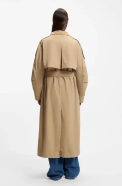 Oversized Trenchcoat mit wasserabweisendem Finish
