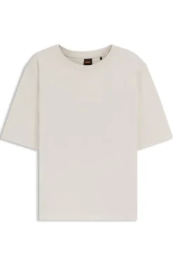 Oversized T-Shirt aus Baumwoll-Jersey mit Schaumdruck-Logo