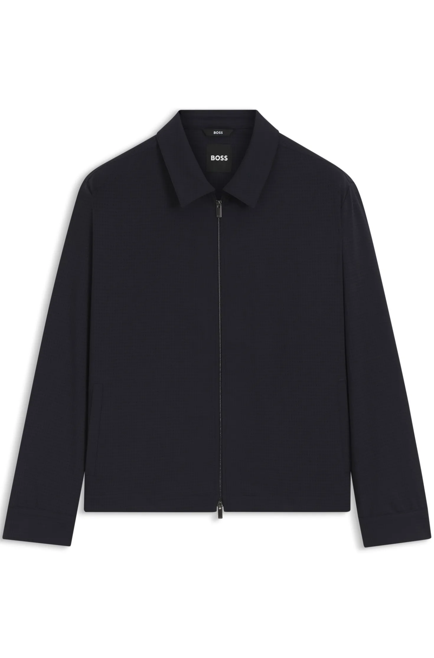 Packbares Relaxed-Fit Overshirt aus waschbarem Woll-Mix
