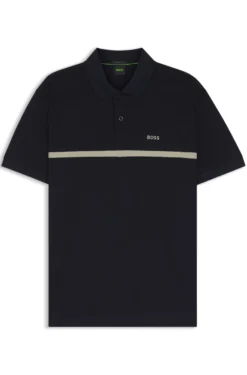 Paddy Poloshirt aus Baumwolle mit Querstreifen
