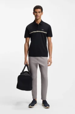 Paddy Poloshirt aus Baumwolle mit Querstreifen