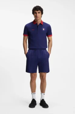 Paddy Poloshirt mit Landesflaggen-Details