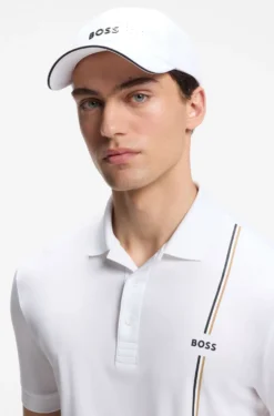 Perforierte Cap mit glänzendem Logo