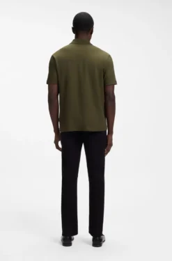Piqué-Poloshirt mit Reißverschlussleiste
