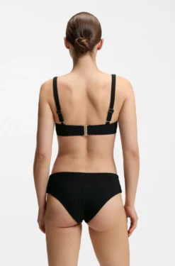 Plissé-Bandeau-Bikinitop mit Double-B-Monogramm
