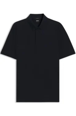 Poloshirt aus Baumwolle mit geometrischem Jacquard-Muster