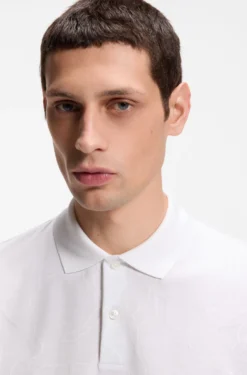 Poloshirt aus Baumwolle mit Jacquard-Muster
