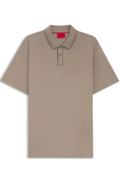 Poloshirt aus Baumwoll-Jersey mit Kontrastkanten