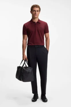 Poloshirt aus Baumwoll-Piqué mit Allover-Print