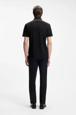 Poloshirt aus Baumwoll-Piqué mit Kontrast-Details