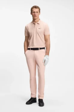 Poloshirt aus Baumwoll-Piqué mit Allover-Print