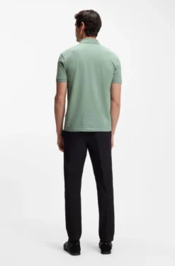 Poloshirt aus Baumwoll-Piqué mit Print-Muster