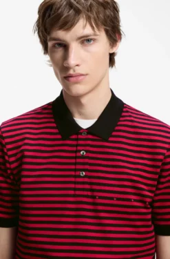 Poloshirt aus Baumwoll-Piqué mit Querstreifen