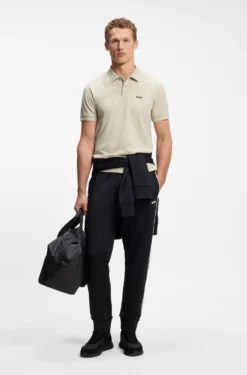 Poloshirt aus Baumwoll-Piqué mit Allover-Print