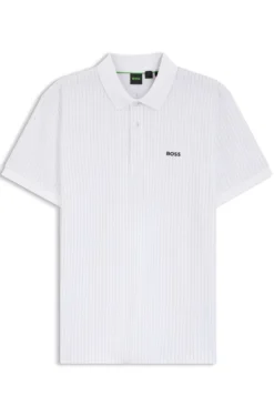 Poloshirt aus Baumwoll-Piqué mit Allover-Print
