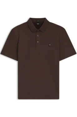 Poloshirt aus merzerisierter Baumwolle mit Double-B-Monogramm