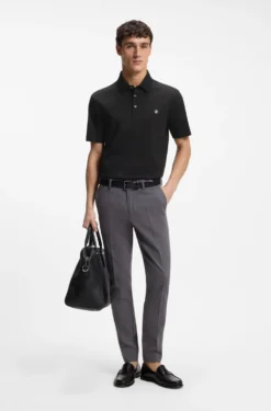 Poloshirt aus merzerisierter Baumwolle mit Double-B-Monogramm