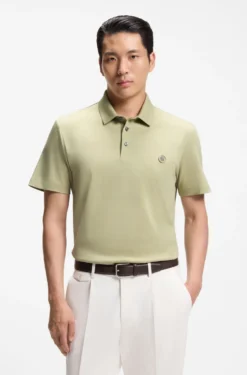Poloshirt aus merzerisierter Baumwolle mit Double-B-Monogramm