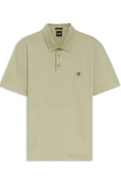 Poloshirt aus merzerisierter Baumwolle mit Double-B-Monogramm