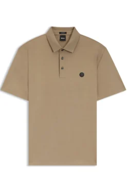 Poloshirt aus merzerisierter Baumwolle mit Double-B-Monogramm