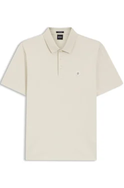 Poloshirt aus merzerisierter Baumwolle mit Double-B-Monogramm