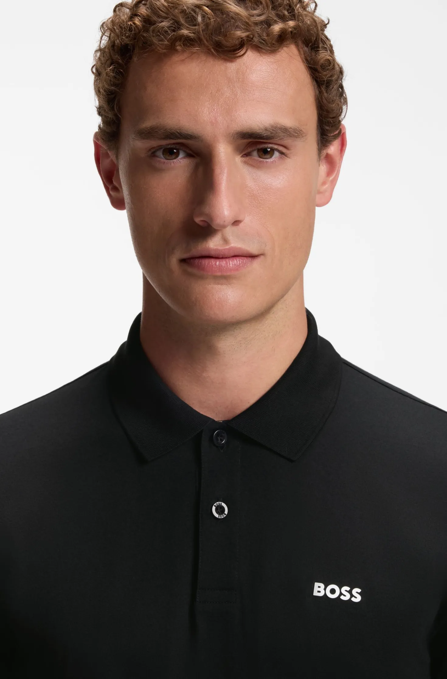 Poloshirt aus Pima-Baumwolle mit platziertem Print
