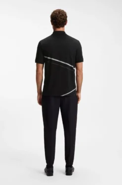 Poloshirt aus Pima-Baumwolle mit platziertem Print