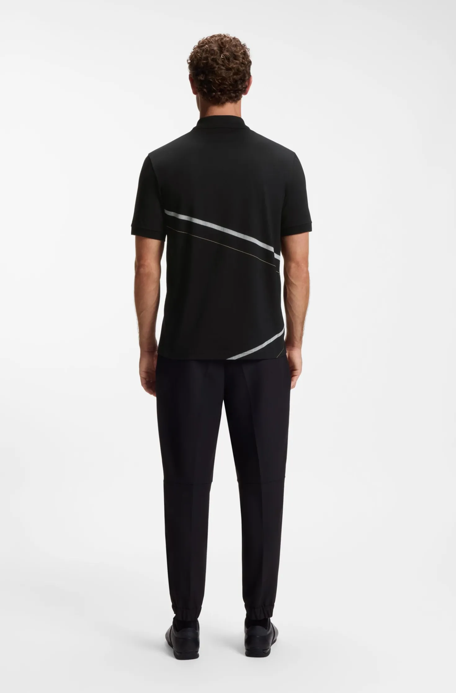 Poloshirt aus Pima-Baumwolle mit platziertem Print