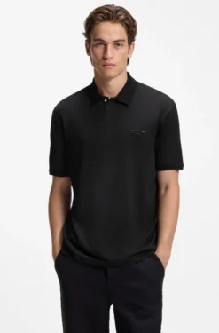 Porsche x BOSS Poloshirt mit glänzendem Logo