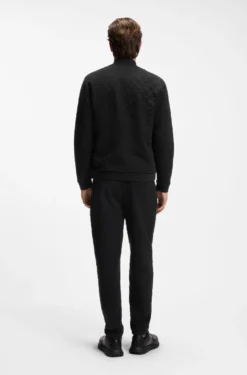 Porsche x BOSS Sweatjacke aus Jacquard mit Pascha-Karo