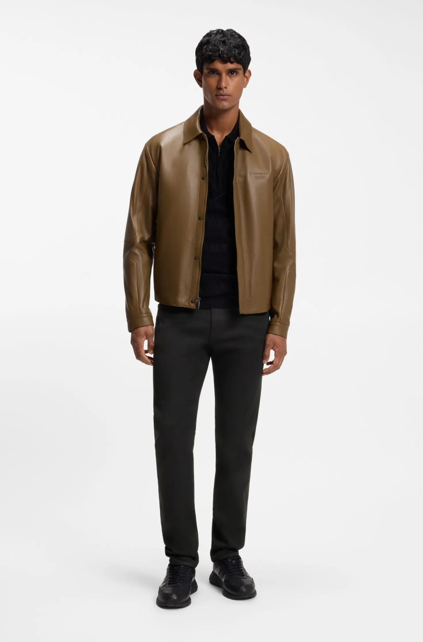 Porsche x BOSS Tapered-Fit Hose aus Stretch-Denim