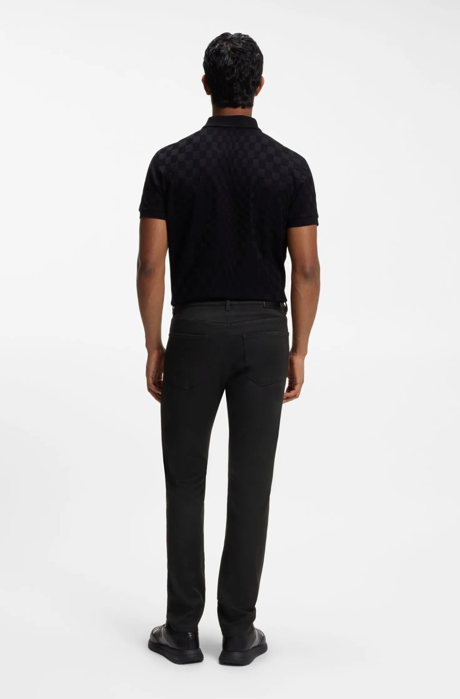 Porsche x BOSS Tapered-Fit Hose aus Stretch-Denim