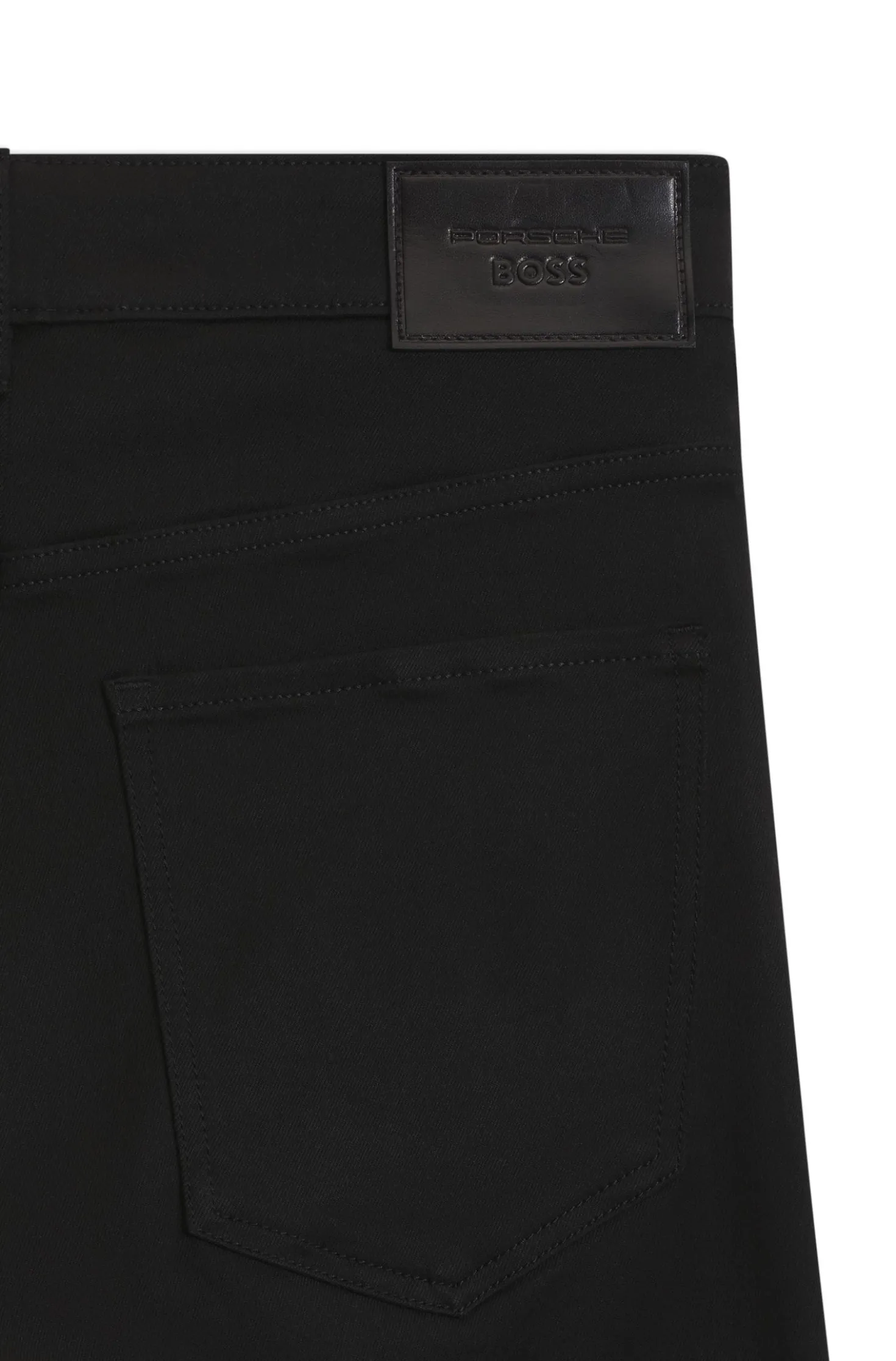 Porsche x BOSS Tapered-Fit Hose aus Stretch-Denim