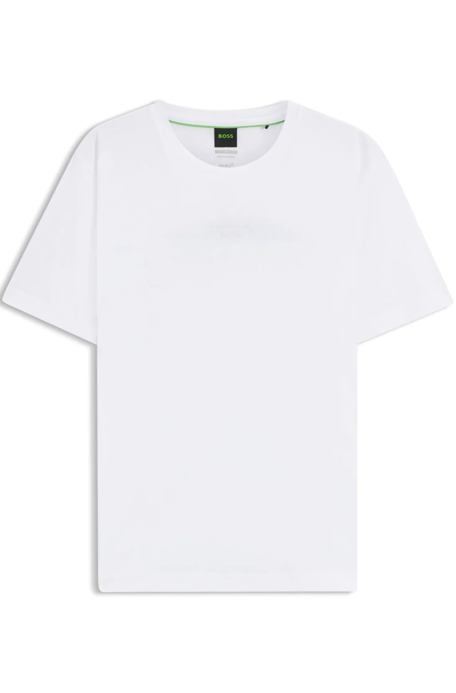 Porsche x BOSS T-Shirt aus merzerisierter Baumwolle mit Grafik-Print auf der Rückseite