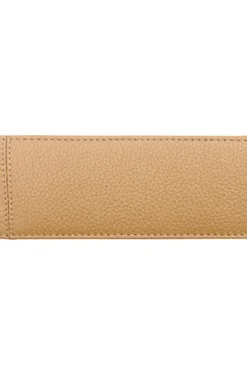 Pouch aus genarbtem Leder für zwei Stifte mit Metall-Logo