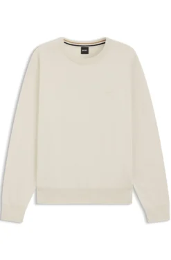 Pullover aus Baumwolle mit Logo-Stickerei