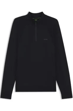 Pullover aus Baumwoll-Mix mit Troyerkragen