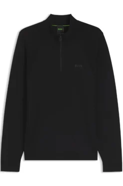 Pullover aus Baumwoll-Mix mit Troyerkragen