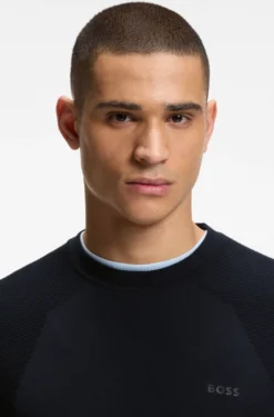 Pullover aus Baumwoll-Mix mit Bodymapping-Struktur