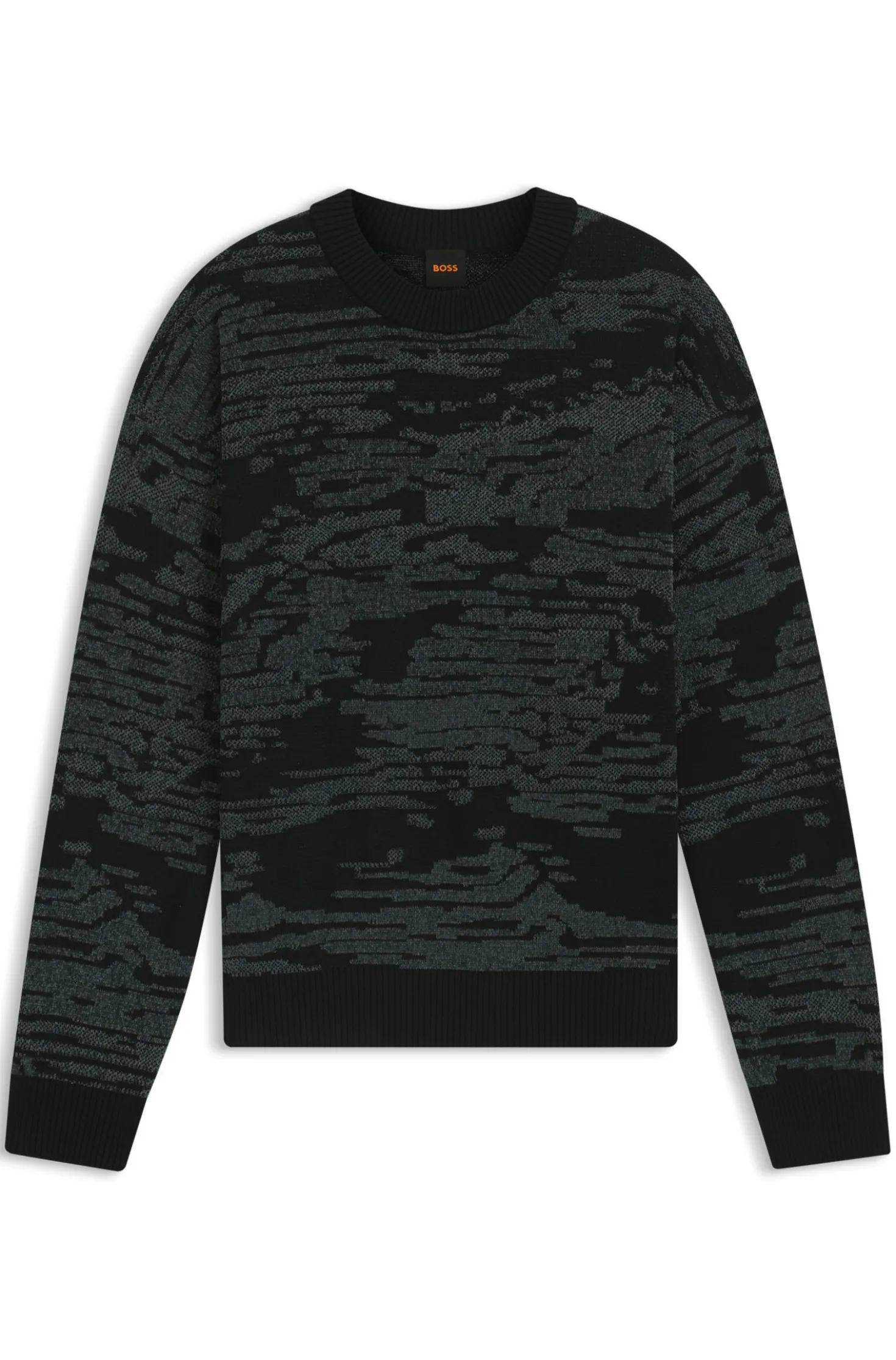 Pullover aus Baumwoll-Mix mit grafischem Jacquard-Muster