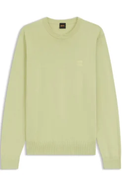 Pullover aus Baumwoll-Mix mit Logo-Patch