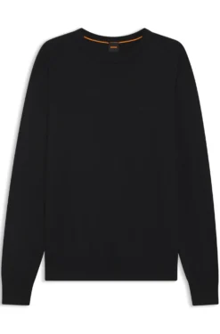 Pullover aus gestrickter Baumwolle mit Logo-Stickerei