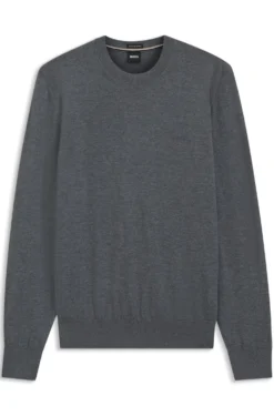 Pullover aus Merinowolle mit Logo-Stickerei