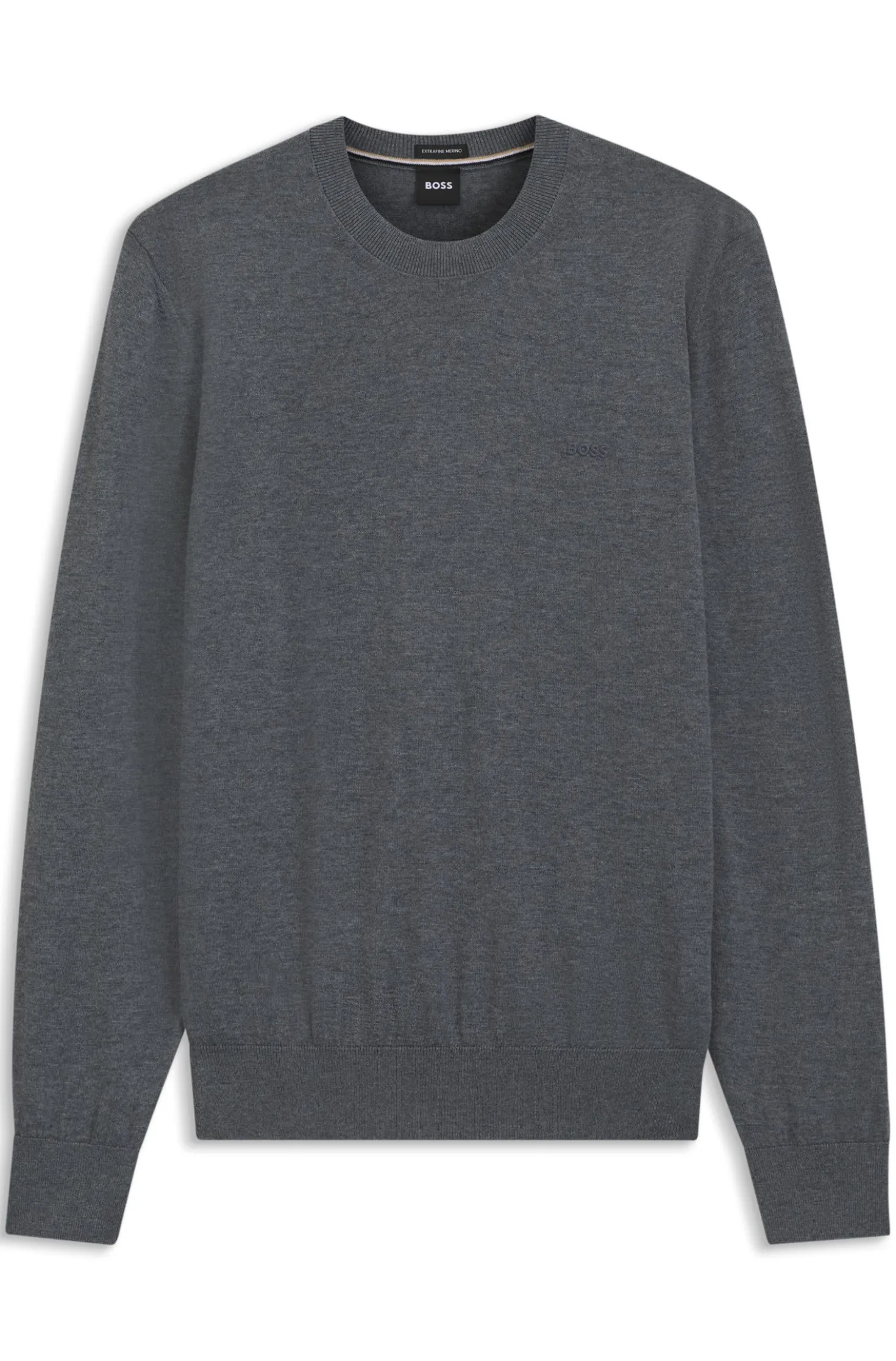 Pullover aus Merinowolle mit Logo-Stickerei