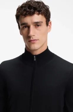 Pullover aus Merinowolle mit Reißverschluss